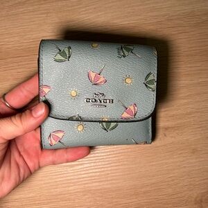 Coach Blue Floral Women's Wallet